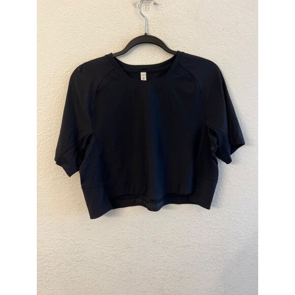 Lululemon Tops - Lululemon fine force black shirt women size 8